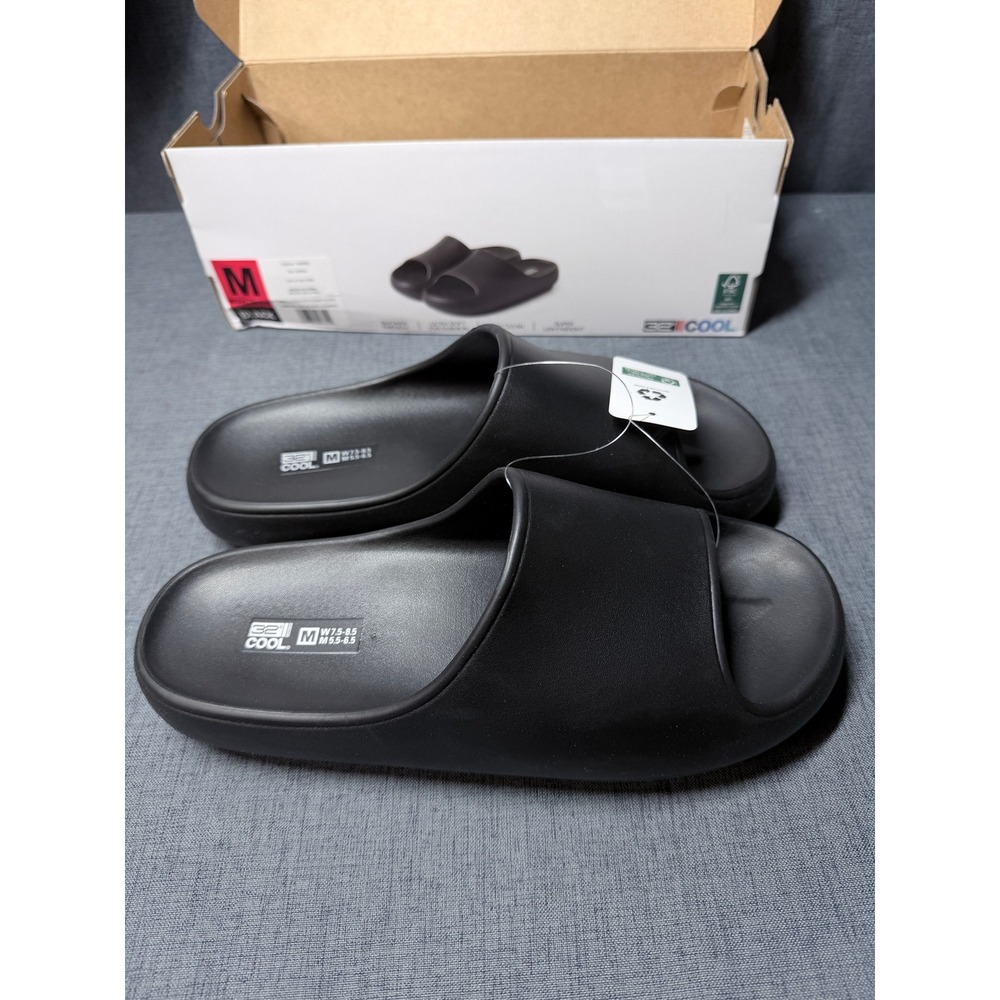 32 Degrees Cool Unisex Cushion Slides Black EVA Foam Sandals W7.5-8.5 M5.5-6.5 - Picture 3 of 8